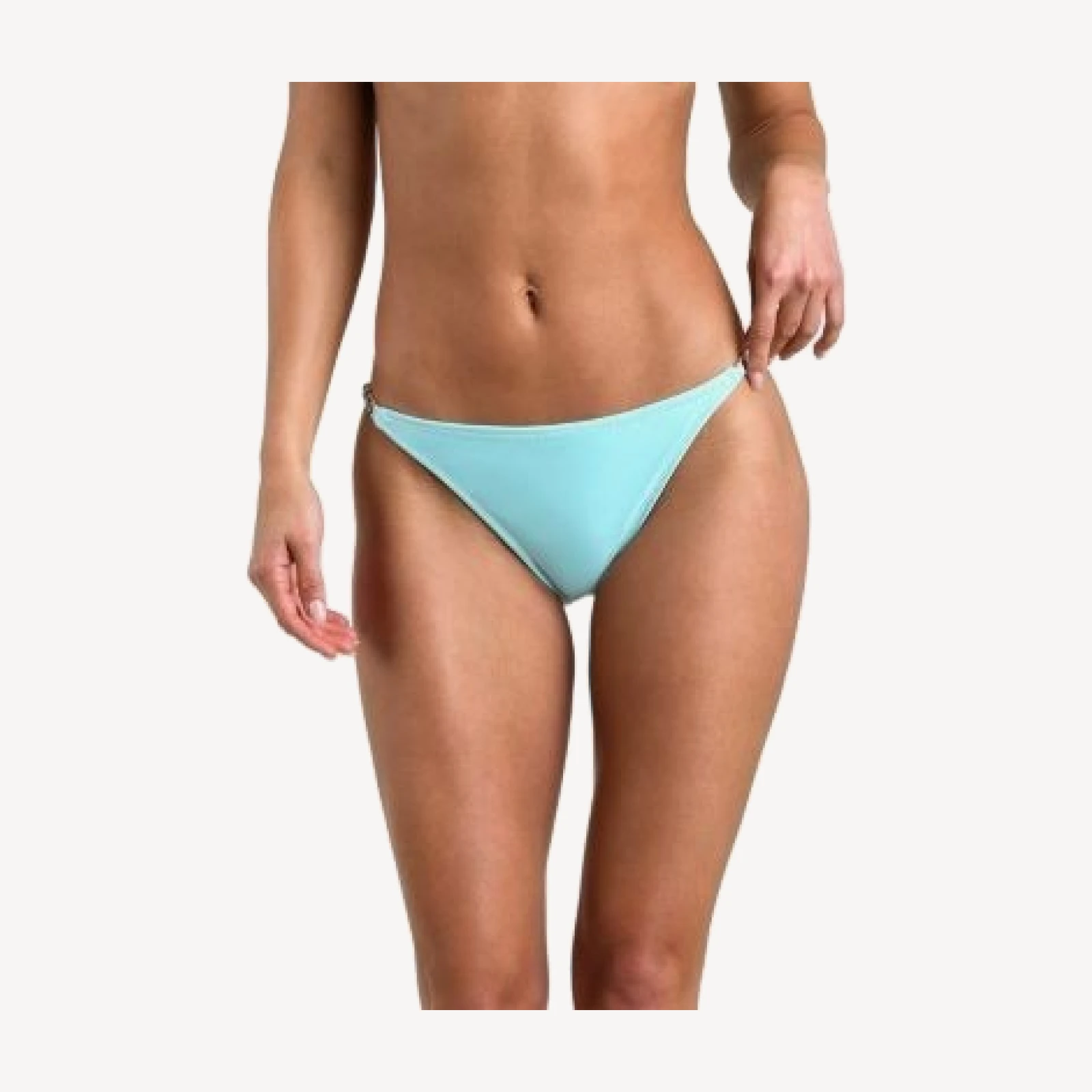 L'Agence Violet Ring Solid Bikini Bottom