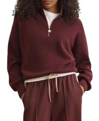 Mint Velvet Women's Funnel Neck Zip Through Jumper