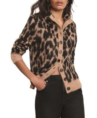 Mint Velvet Women's Fuzzy Texture Knit Cardigan