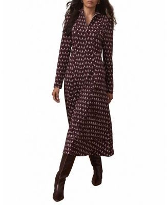 Mint Velvet Women's Jacquard Midi Dress