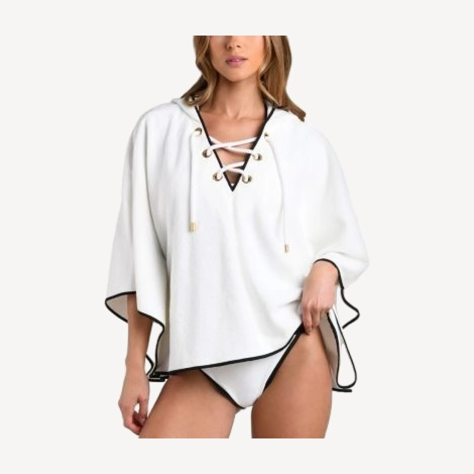 L'Agence Demeter Fine Line Poncho Cover Up