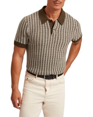 Ted Baker Kolomer Herringbone Texture Polo