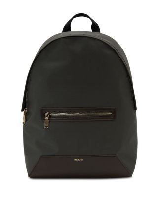 Reiss Allen Woven Leather Trim Backpack