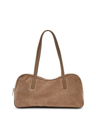 Reiss Alma Suede & Leather Shoulder Bag