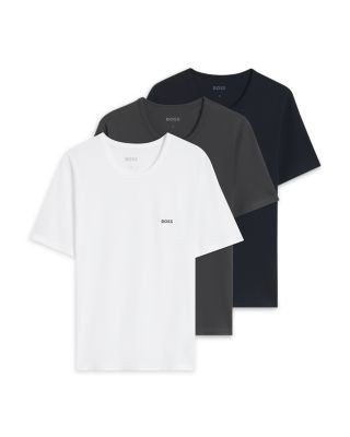 Boss Crewneck Logo Cotton Tees, Pack of 3