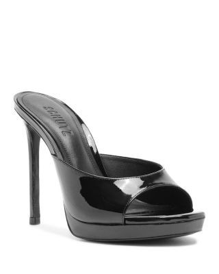 Schutz Women's Sally Patent Leather Platform Sandals