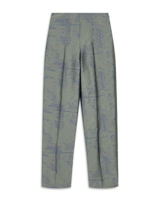 Emporio Armani Landscape Jacquard Creased Pants