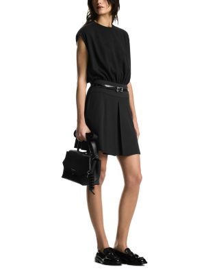 Emporio Armani Mixed Media Mini Dress