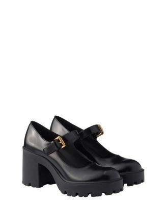 Prada Women's Brushed Leather Pumps
