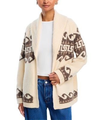 Aqua Wave Fair Isle Open Cardigan - Exclusive