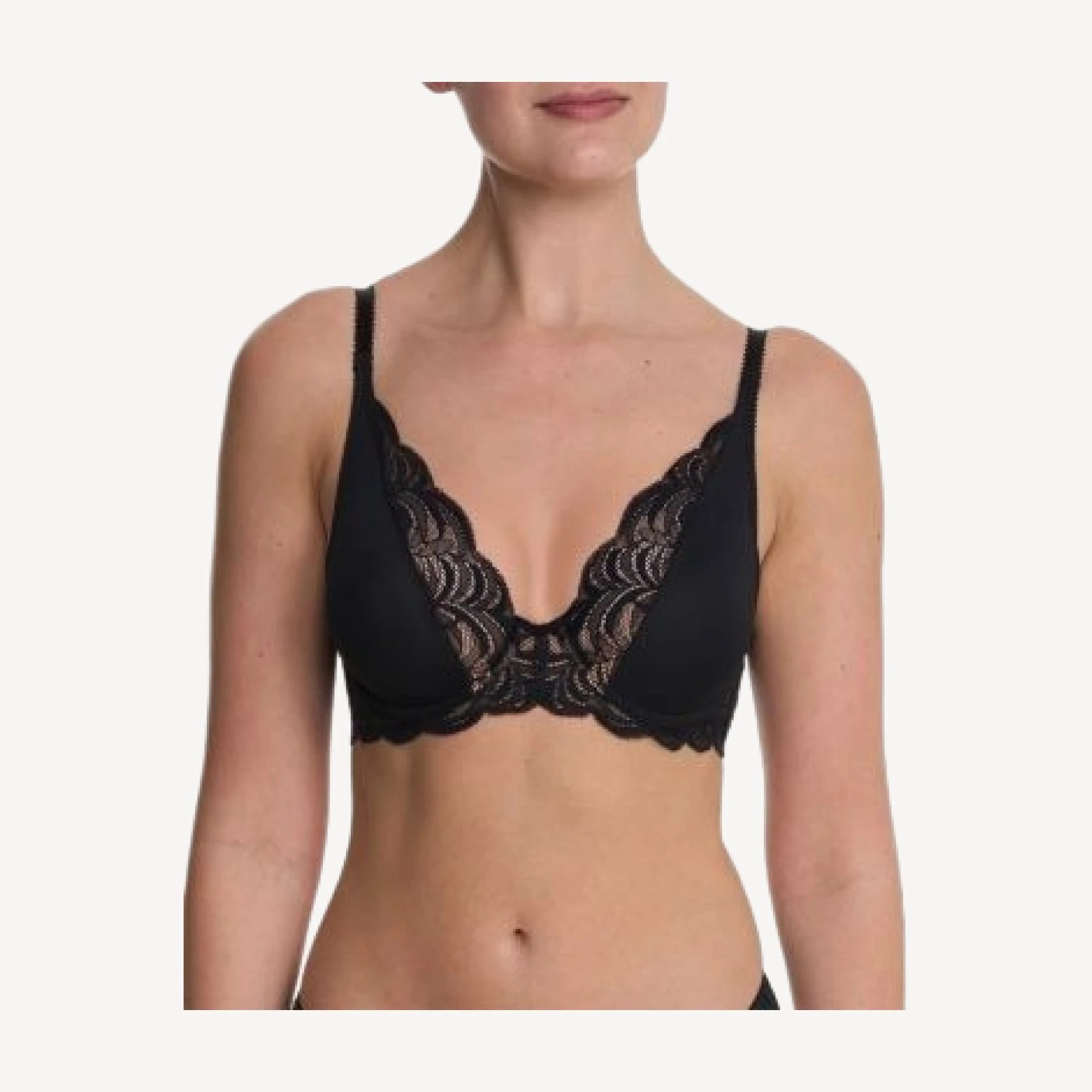Natori Persuasion Lace Convertible Plunge T-Shirt Bra