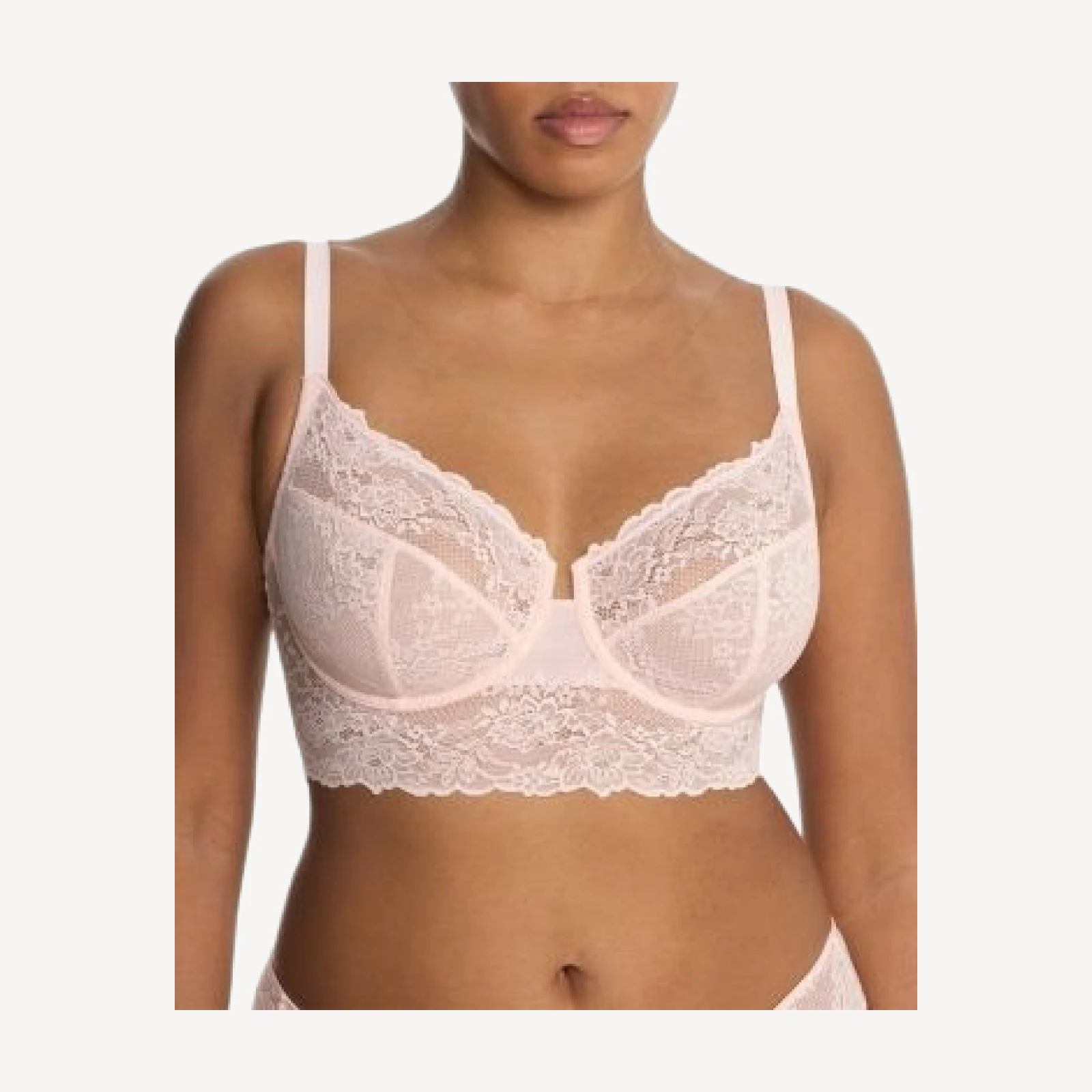 Natori Heavenly Full Coverage Longline Lace Underwire Bra