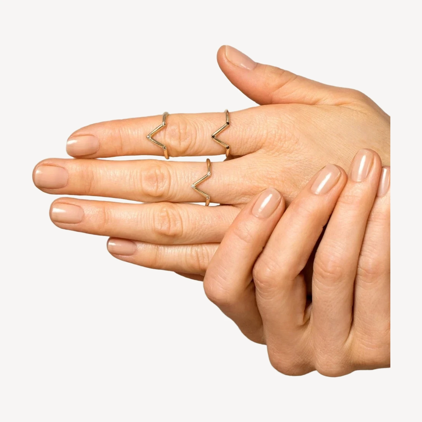 Triangle Band in Three Stone Black Diamond - sz4.5 x Vault