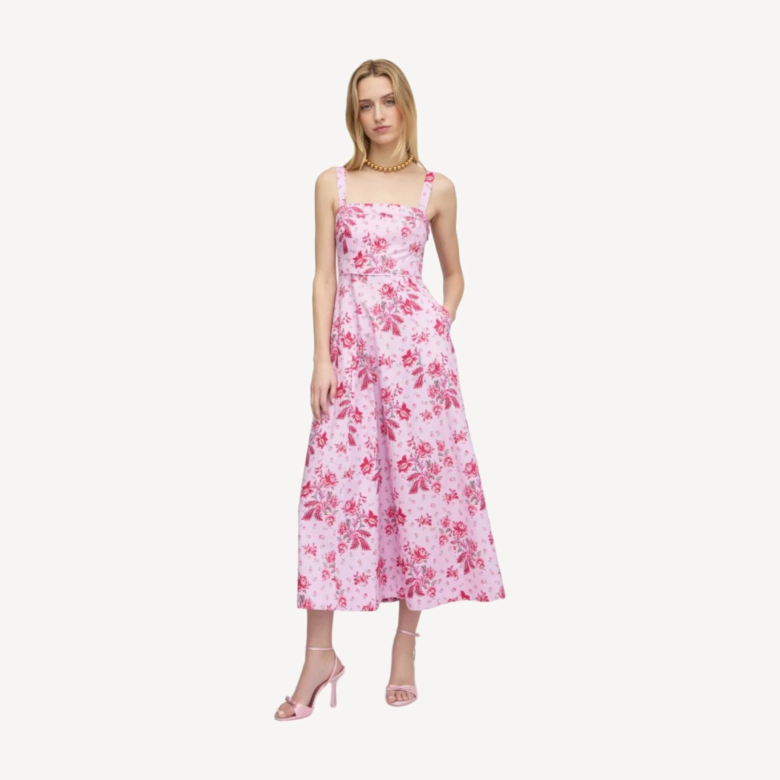The Ezra Dress - Pink Delft Bouquet