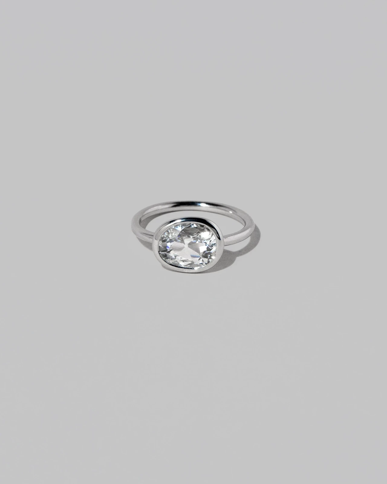 Gusher Ring - Platinum-set Cushion Diamond