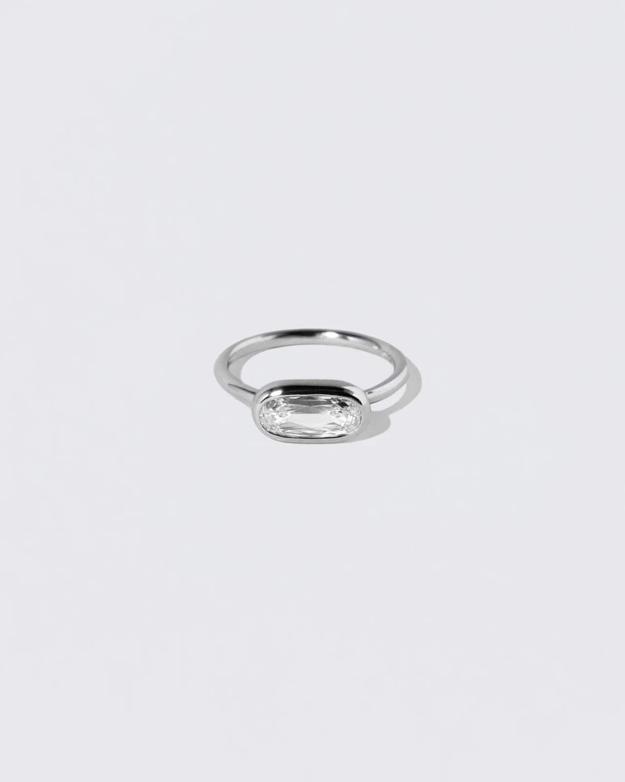 Gusher Ring - Platinum-set Cushion Diamond
