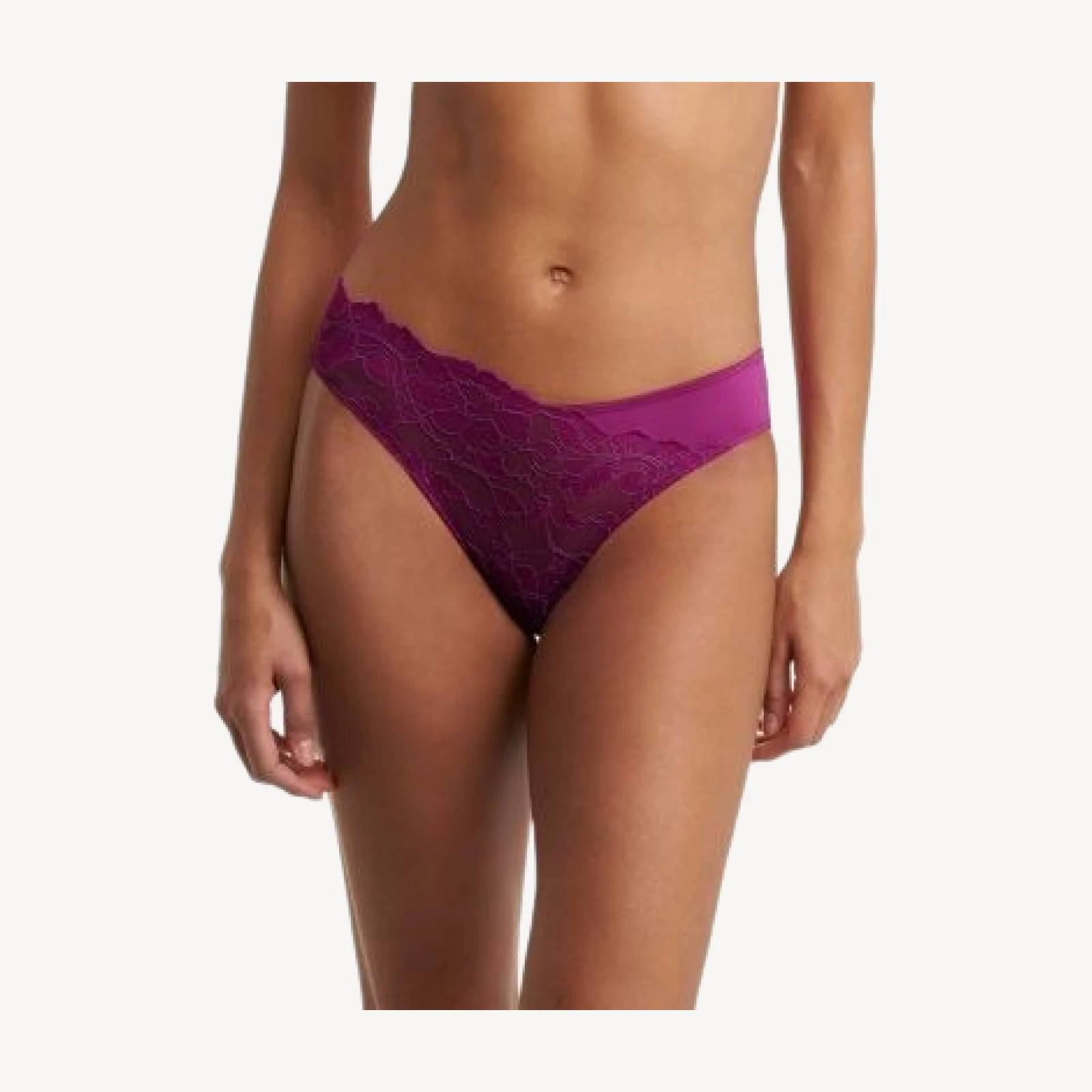 Natori Peony Lace Trim Bikini