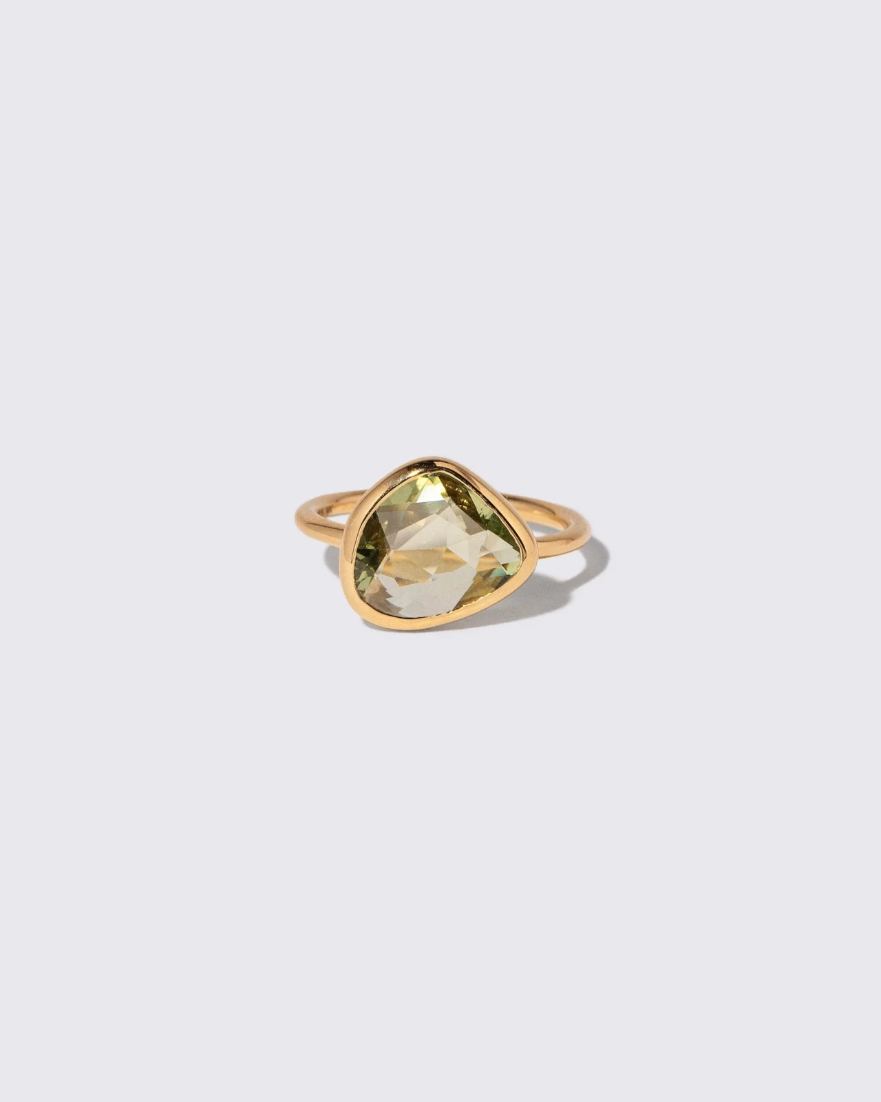 Gusher Ring - Green Sapphire