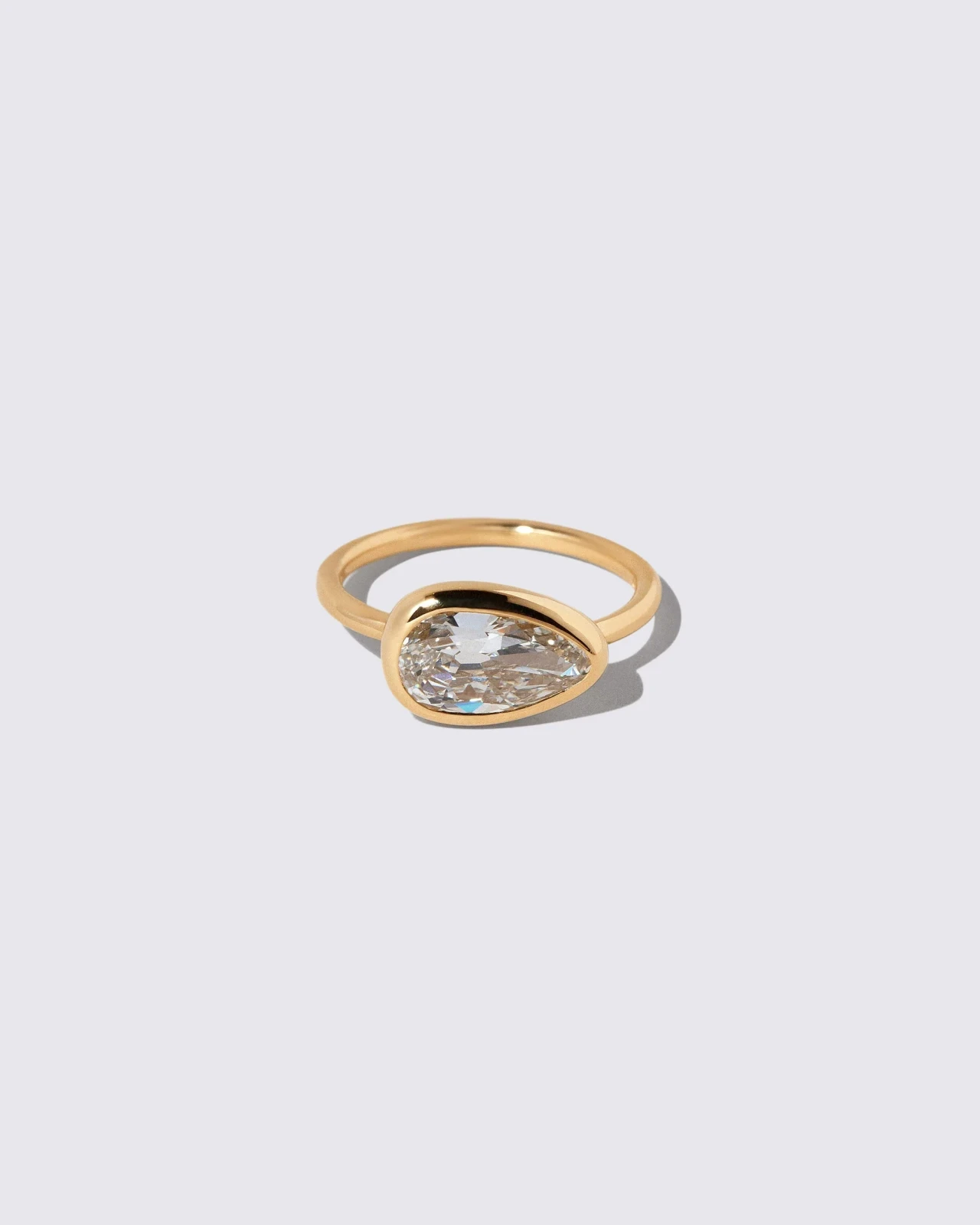 Gusher Ring - Pear Diamond