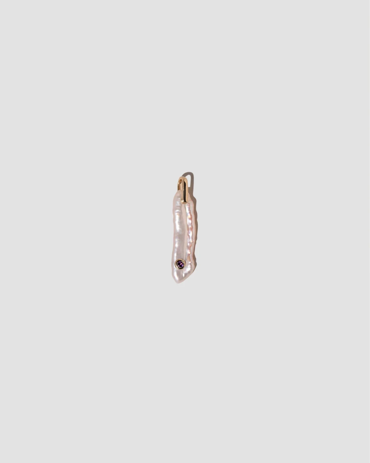 February Birthstone Pearl Pendant With Amethyst