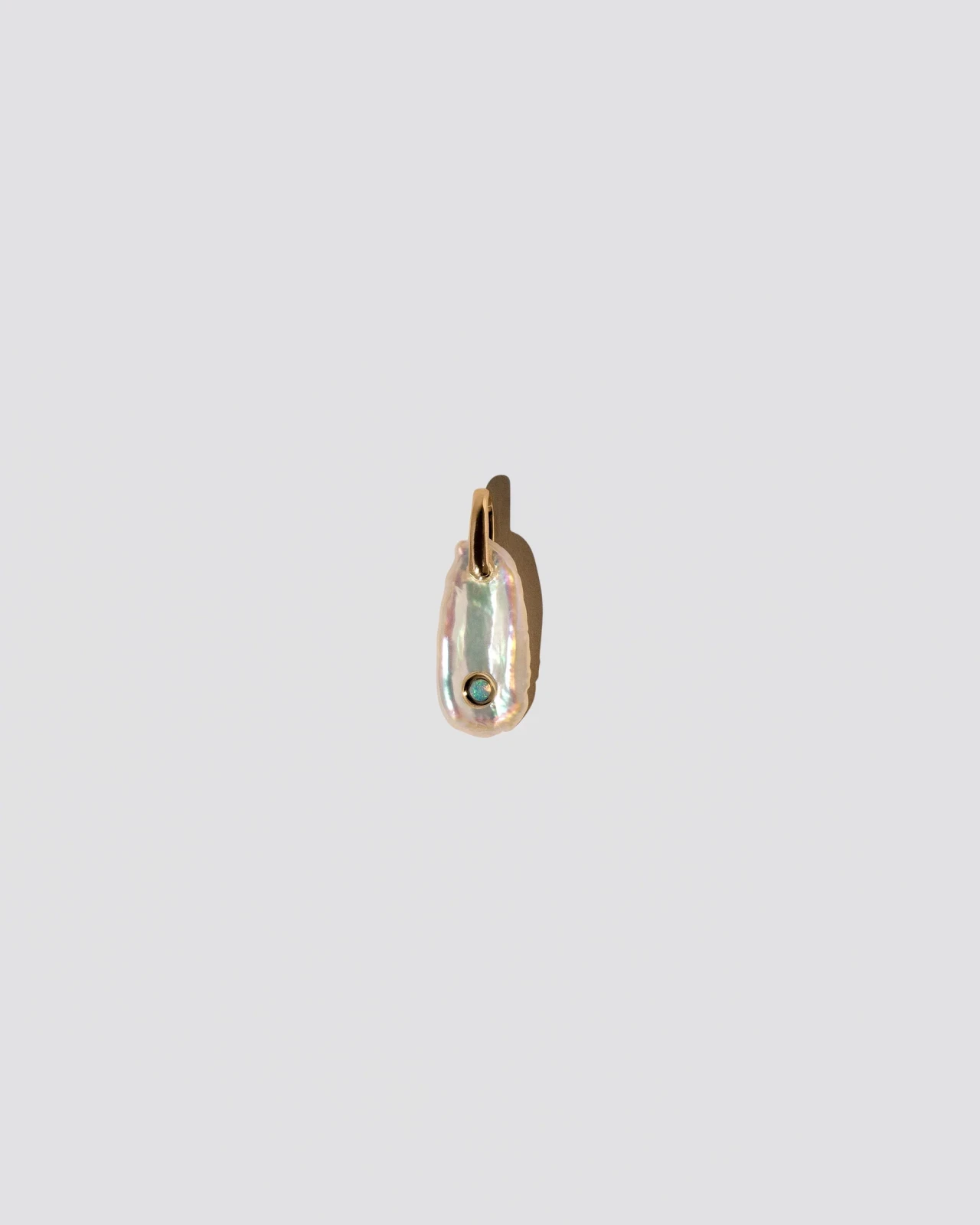 October Birthstone Pearl Pendant With Opal