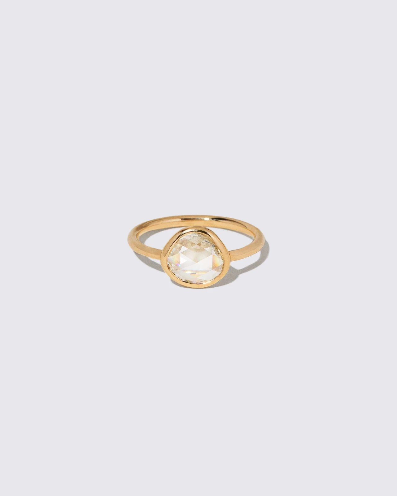 Gusher Ring - Petite Cushion Rose Cut Diamond