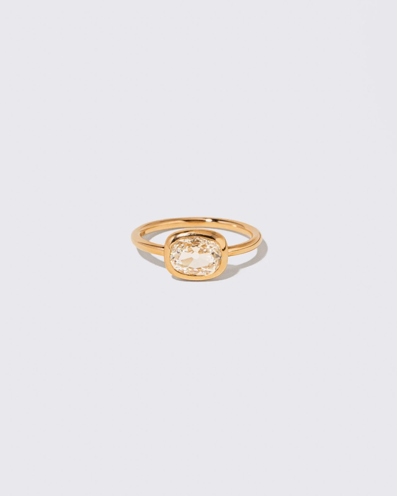 Gusher Ring - Petite Cushion Diamond