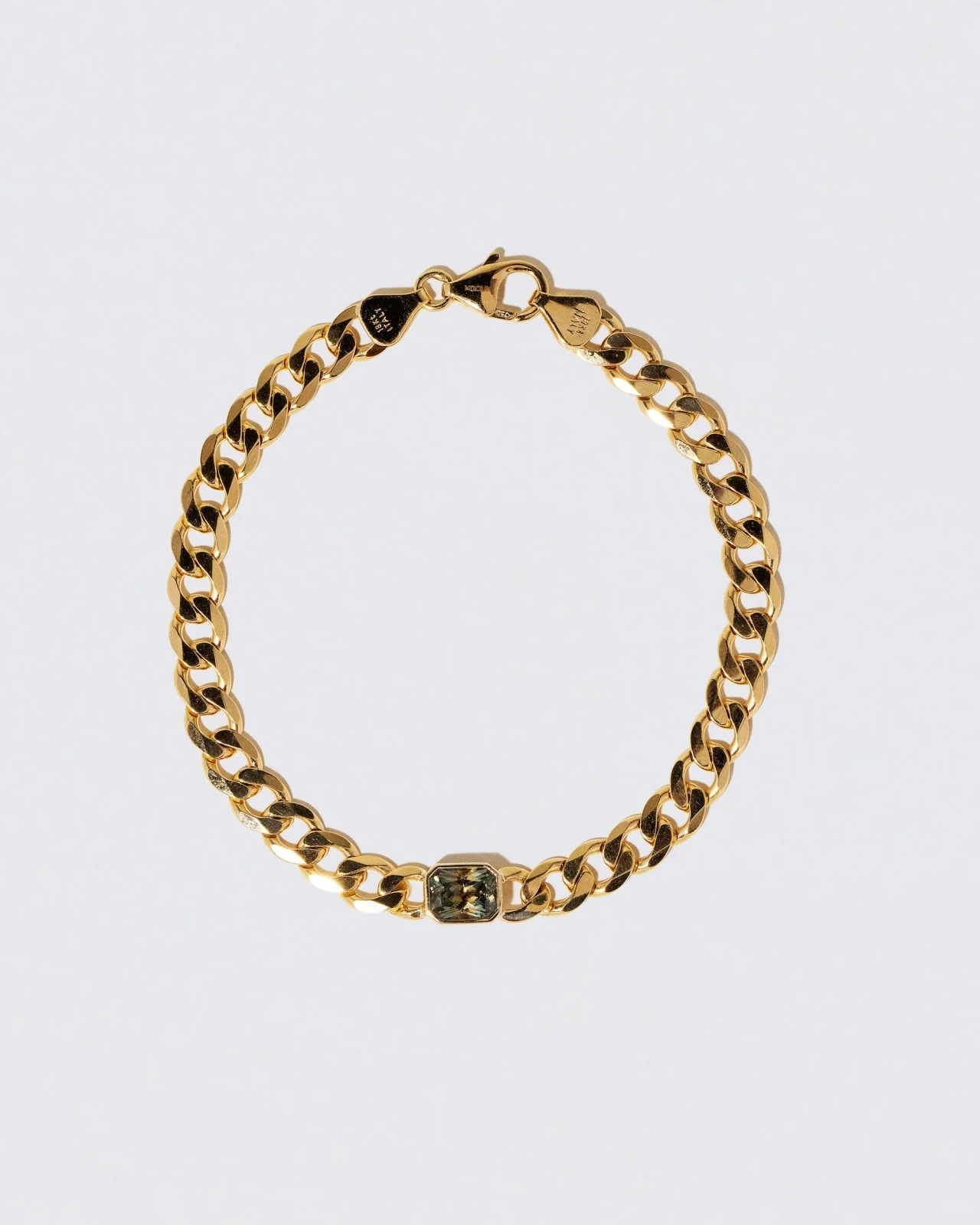 Identity Chain Bicolor Sapphire Bracelet 003