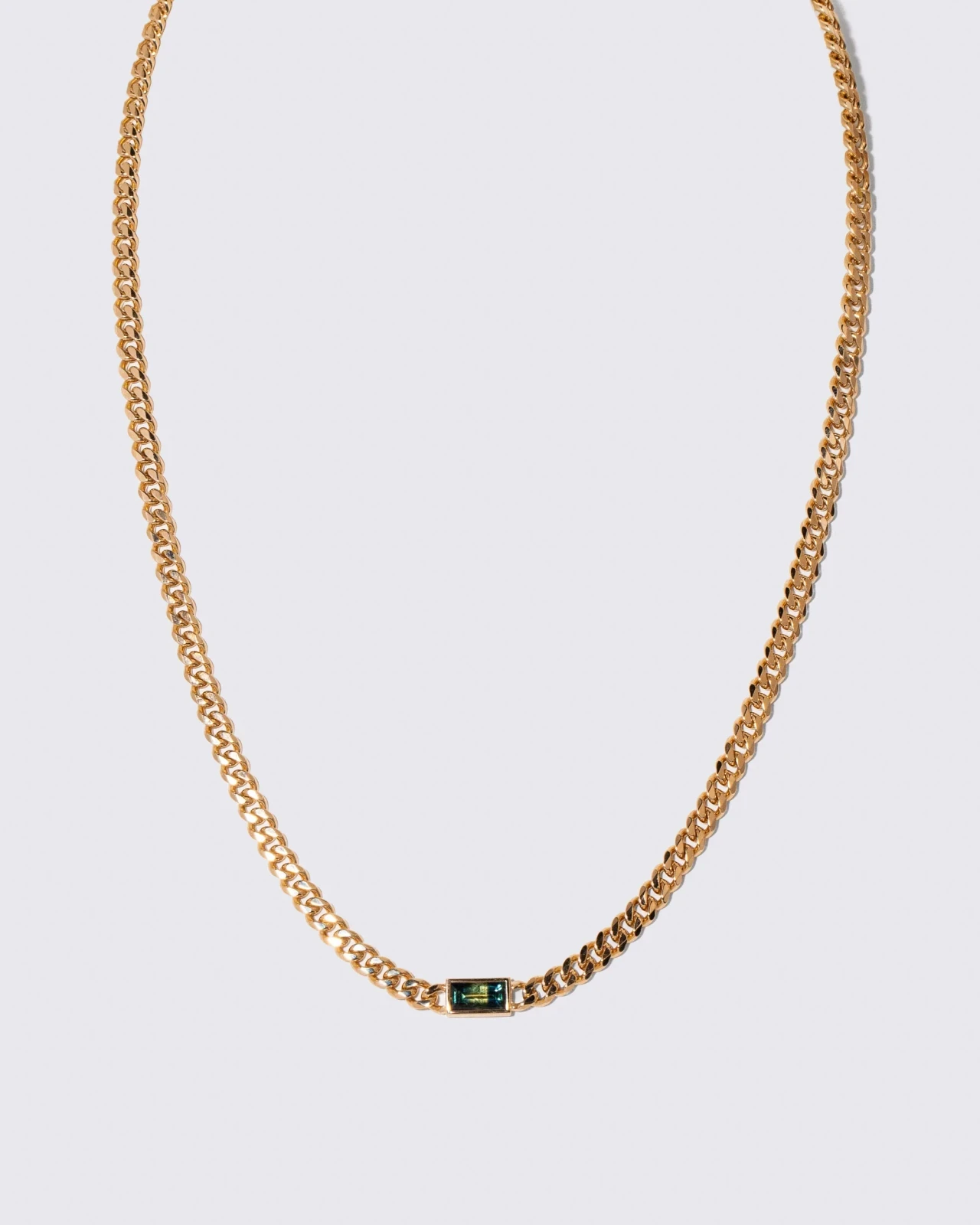 Identity Chain Bicolor Sapphire Necklace 002