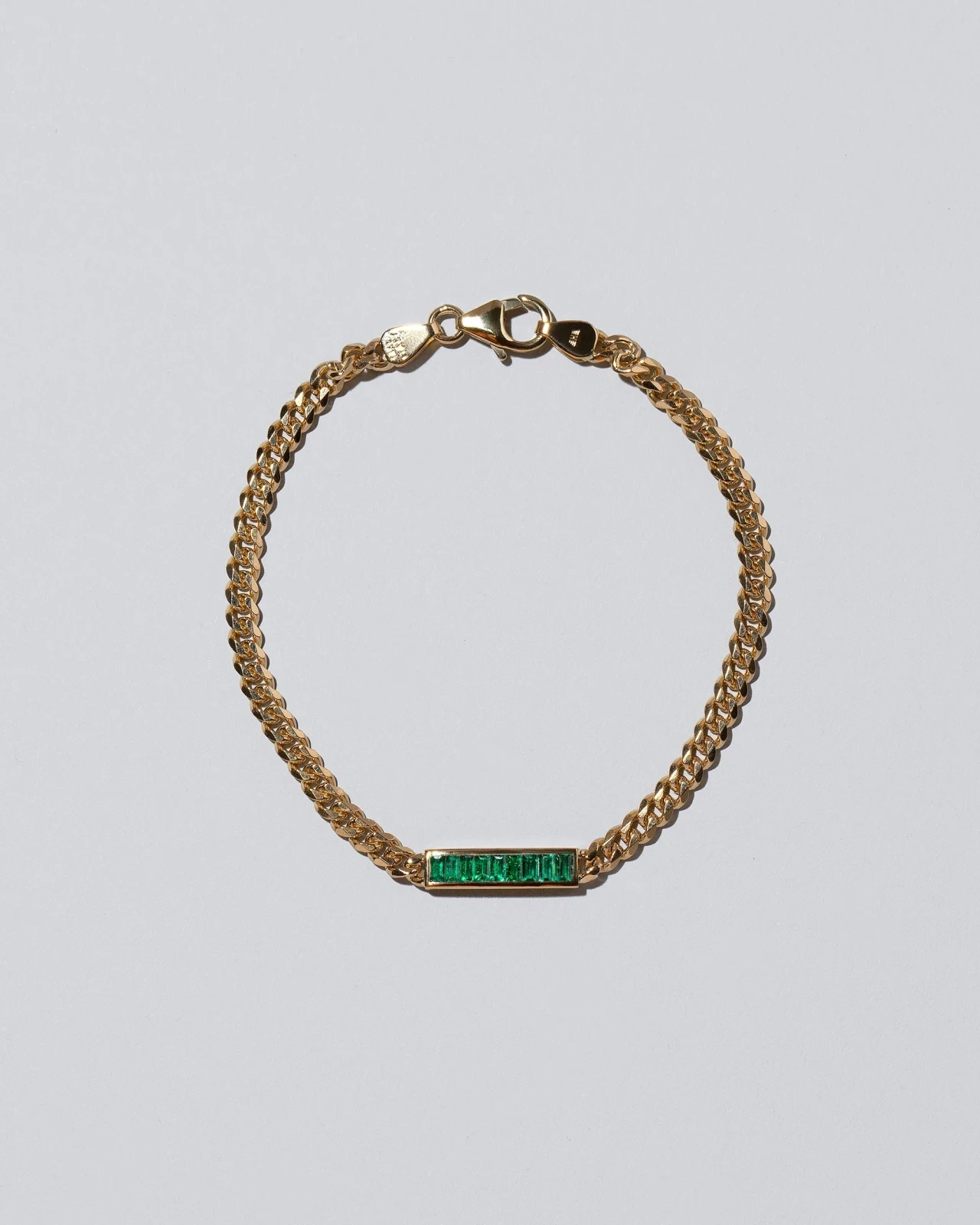 Identity Chain Bracelet - 3.4mm Emerald