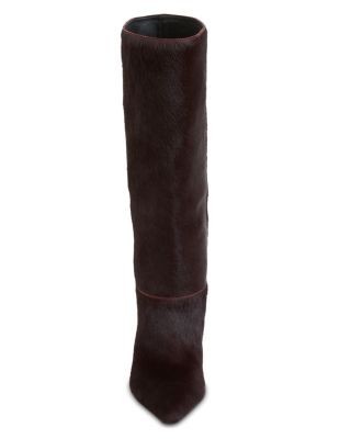 Simkhai Women's Mel Knee High Calf Hair Boots