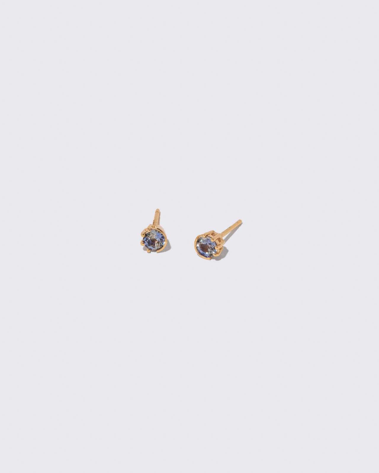 Bicolor Sapphire Sun & Moon Stud Earrings