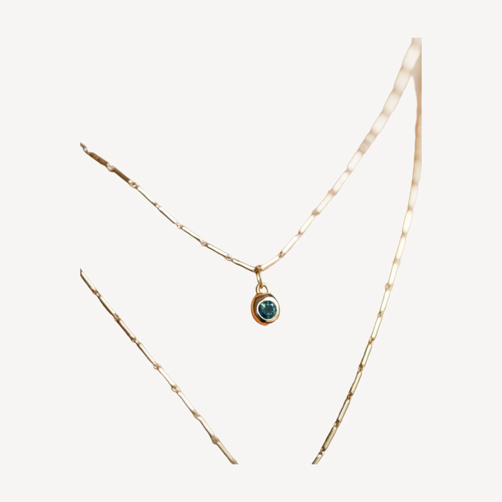 Round Level Charm - Bicolor Sapphire
