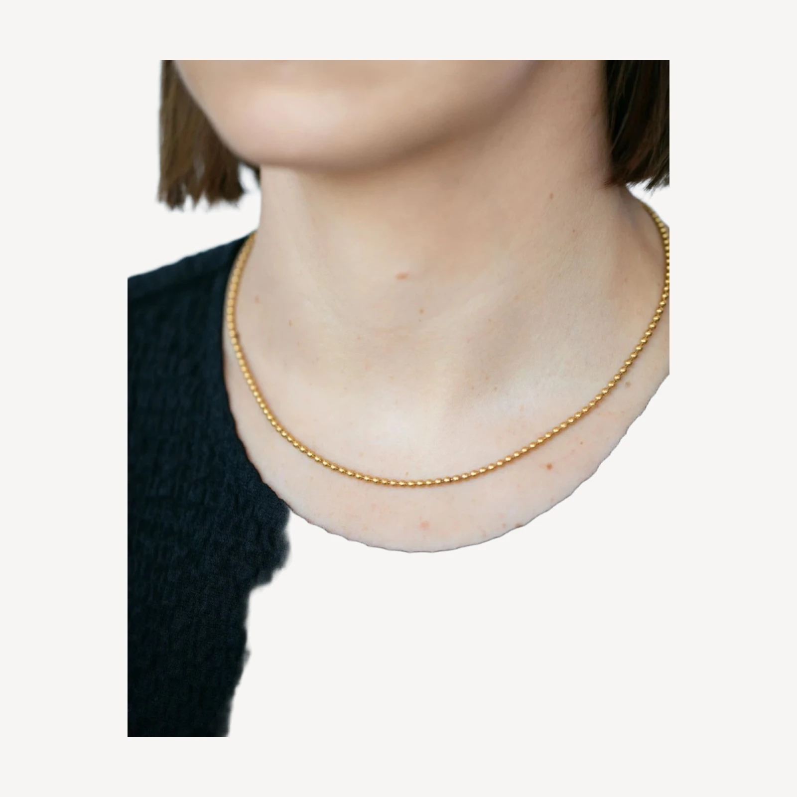 Vintage Ball Chain Necklace