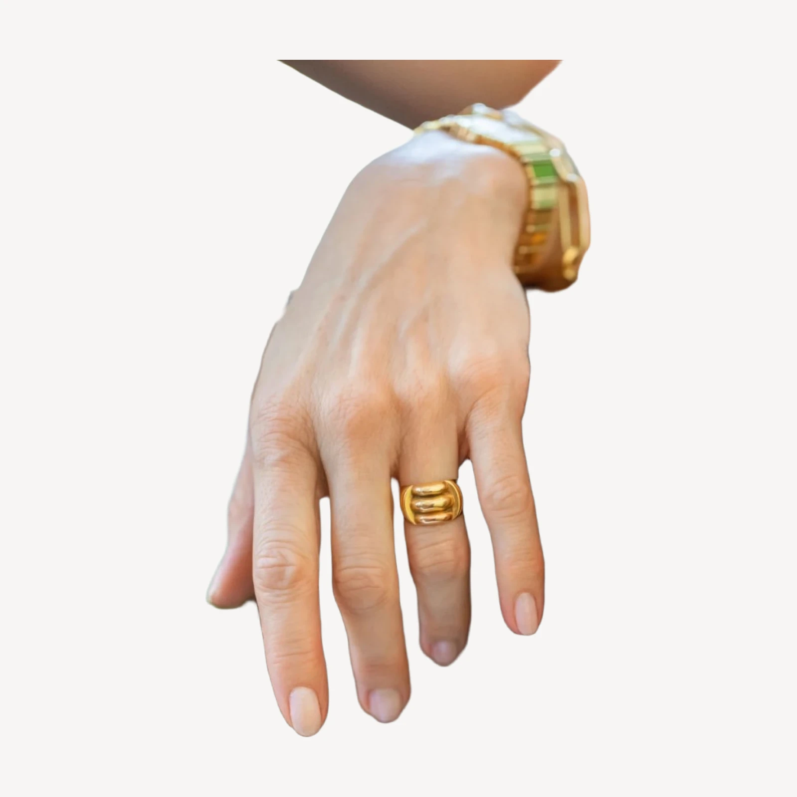 Vintage Gold Gadroon Ring