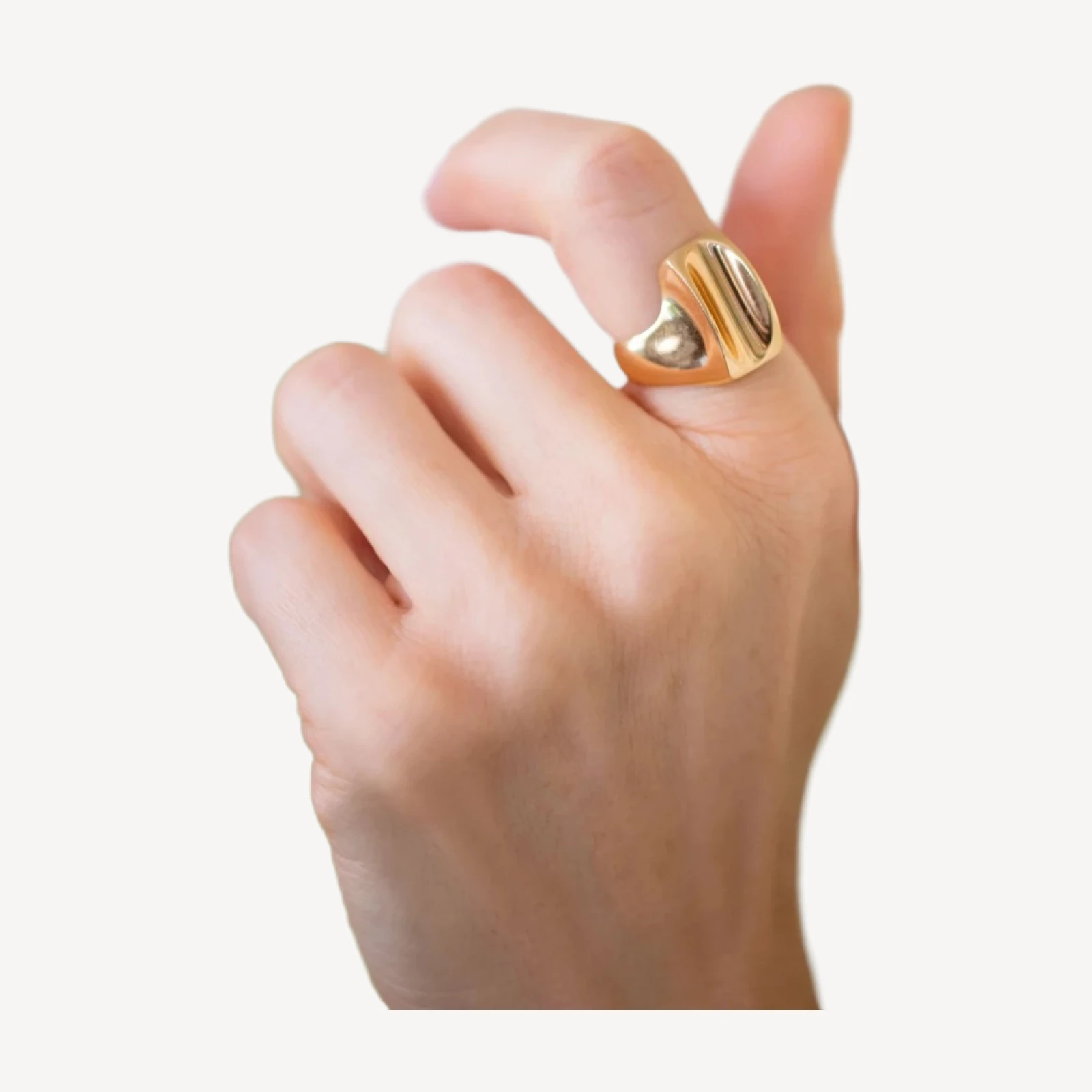 Vintage Gold Saddle Ring