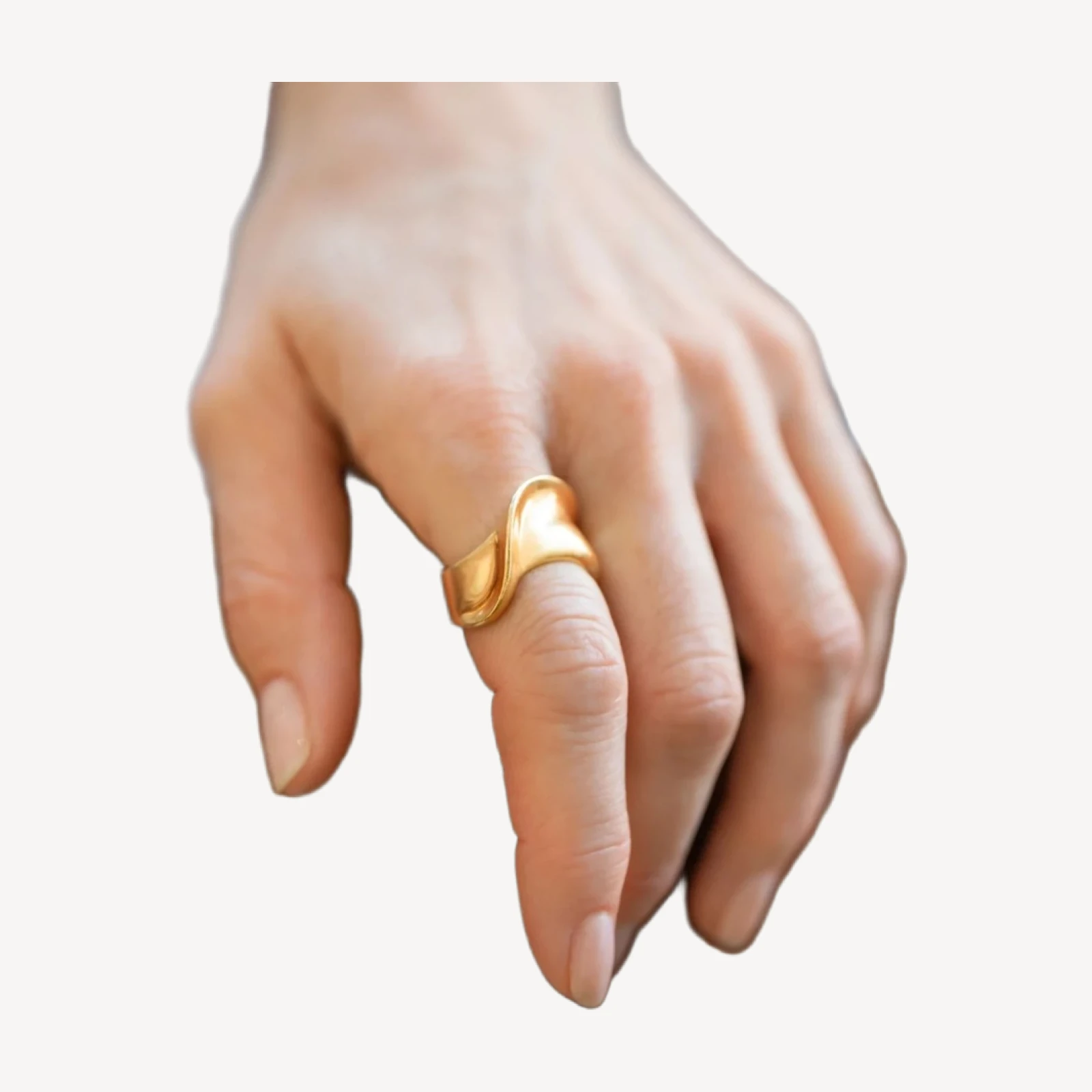 Vintage Gold Ribbon Ring