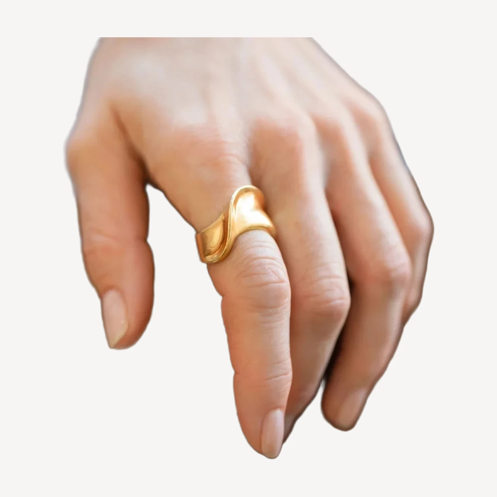 Vintage Gold Ribbon Ring