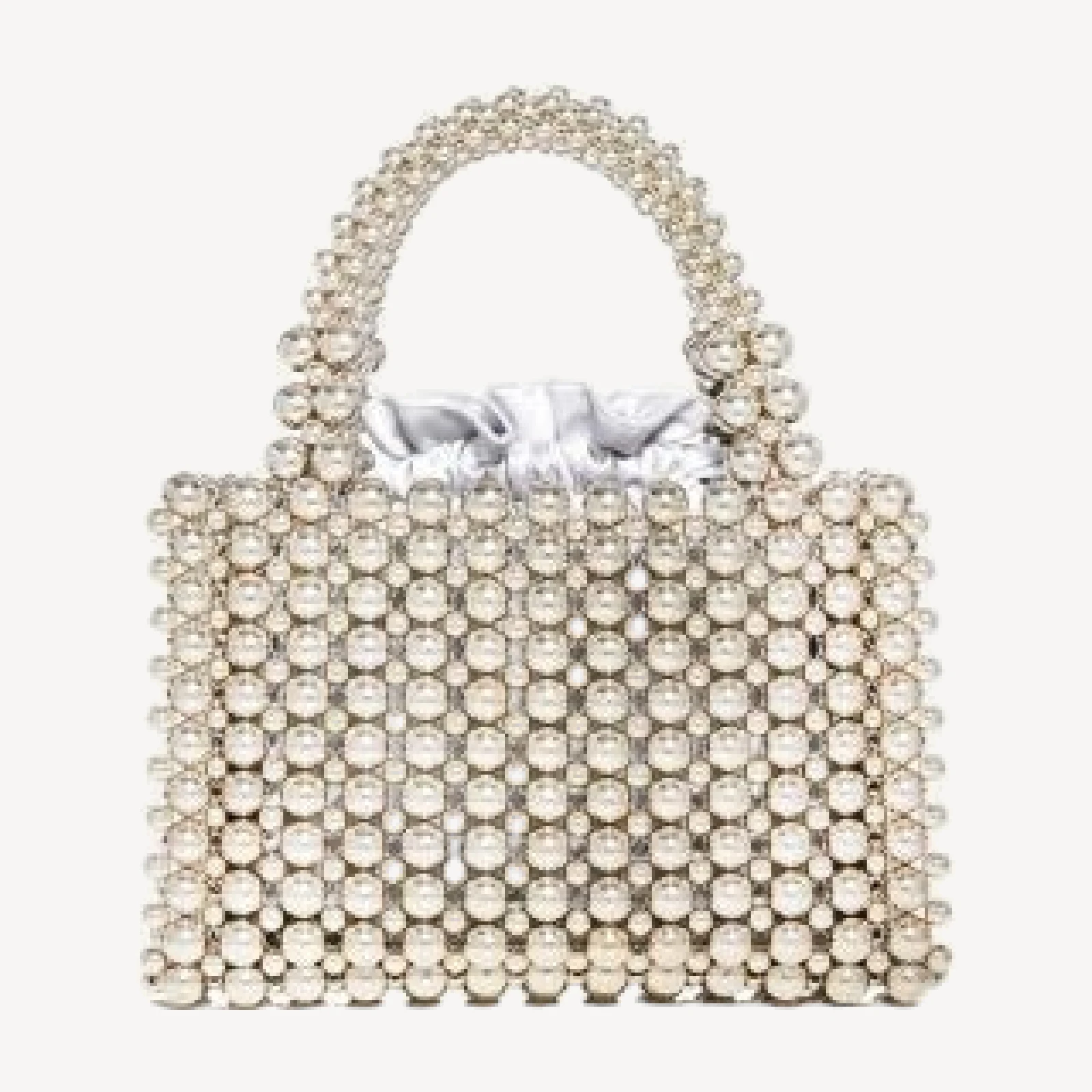 Aqua Beaded Top Handle Bag - Exclusive