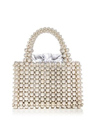Aqua Beaded Top Handle Bag - Exclusive