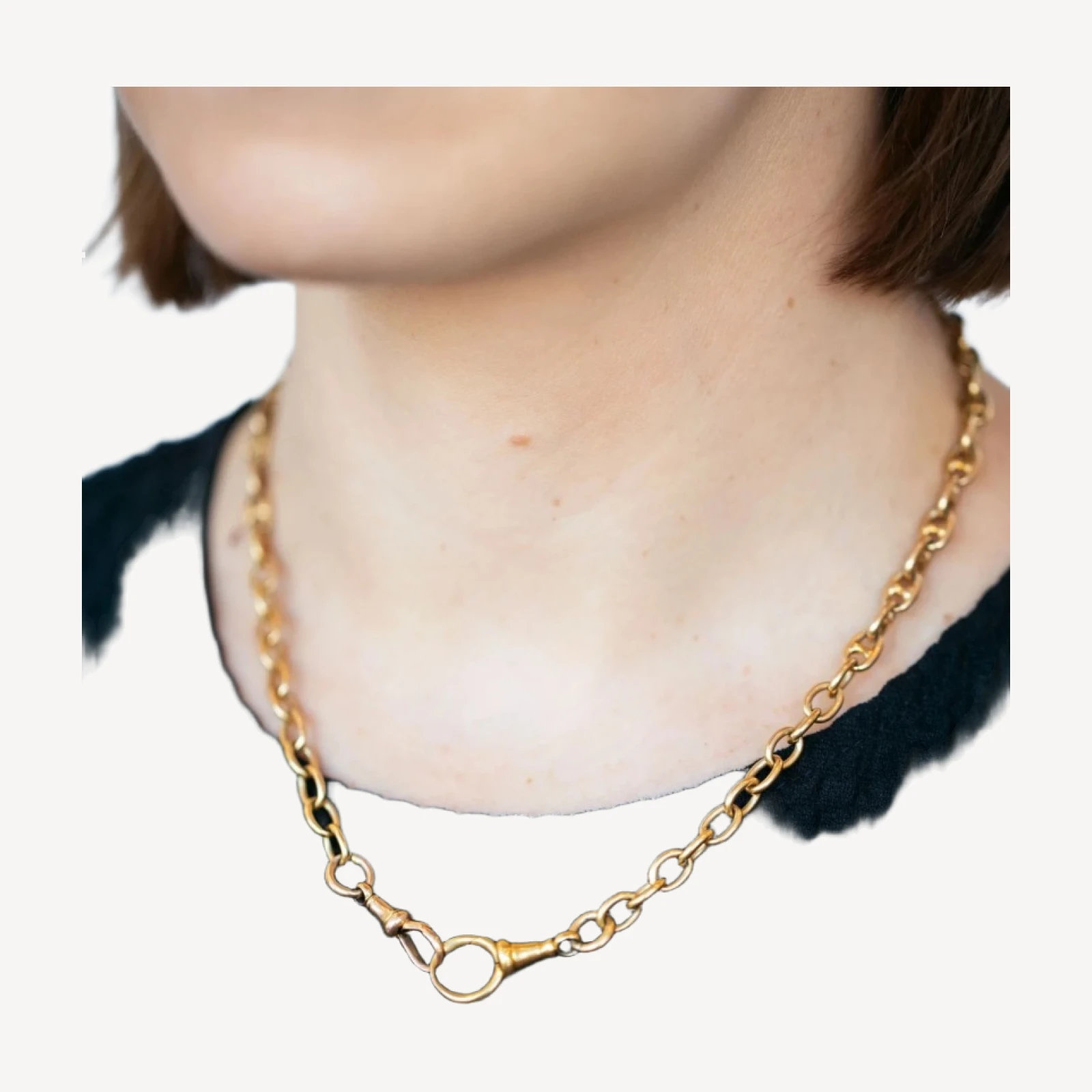 Vintage Mixed Link Chain Necklace