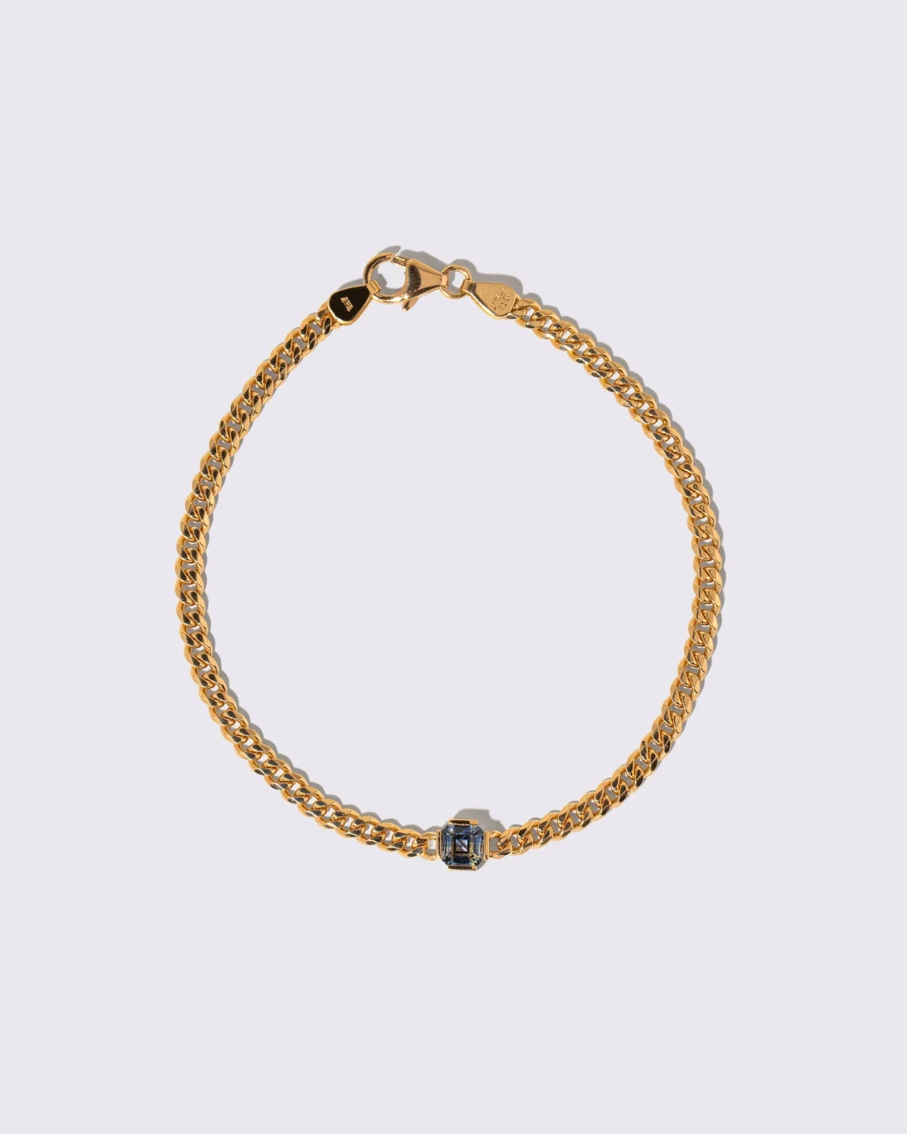 Bicolor Sapphire Fold Bracelet