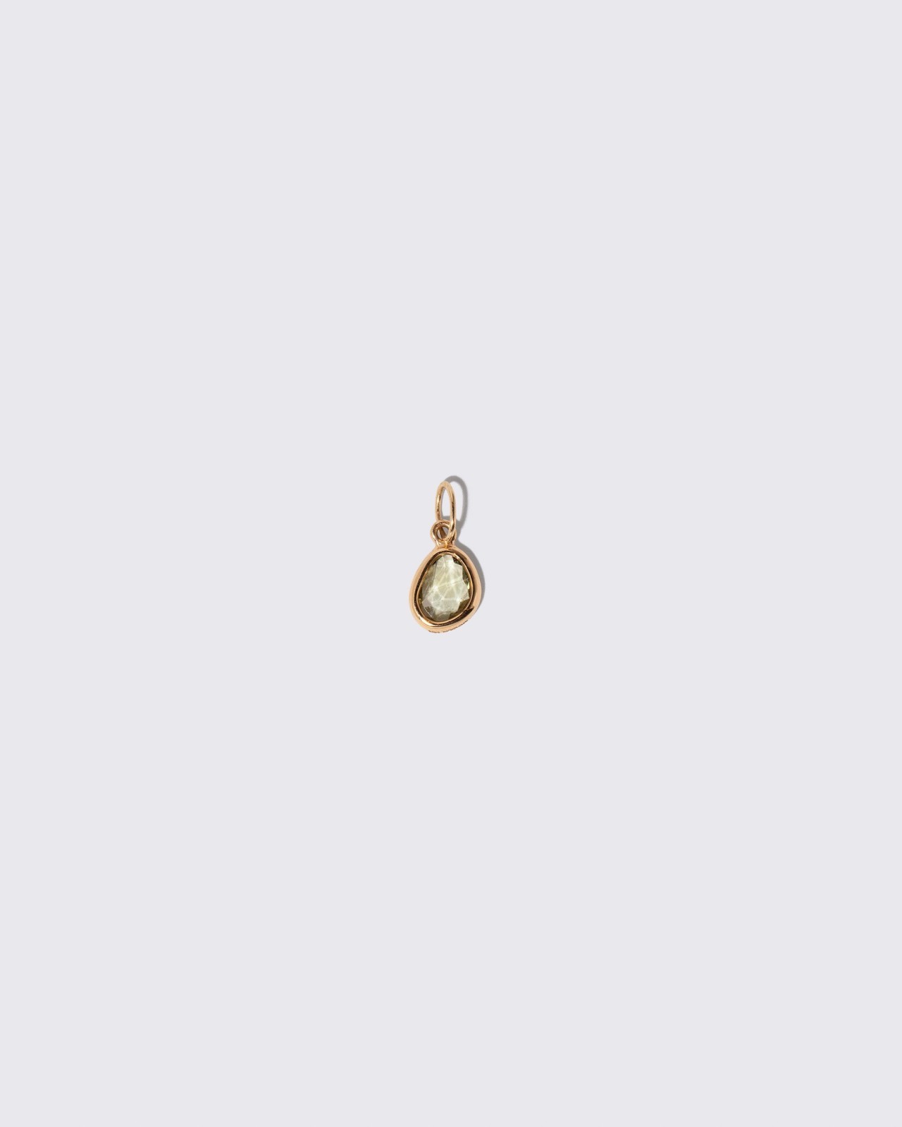 Gusher Charm - Green Sapphire