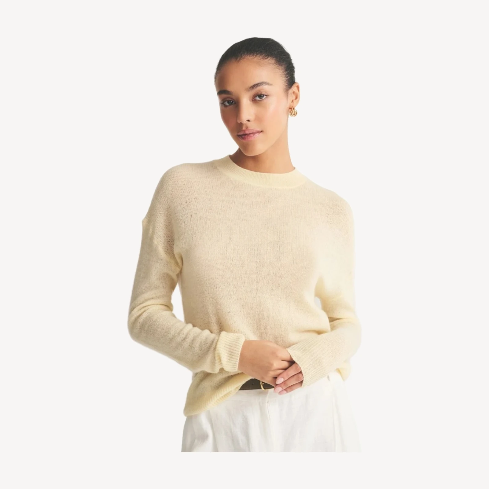 Featherweight Cashmere Crewneck Sweater