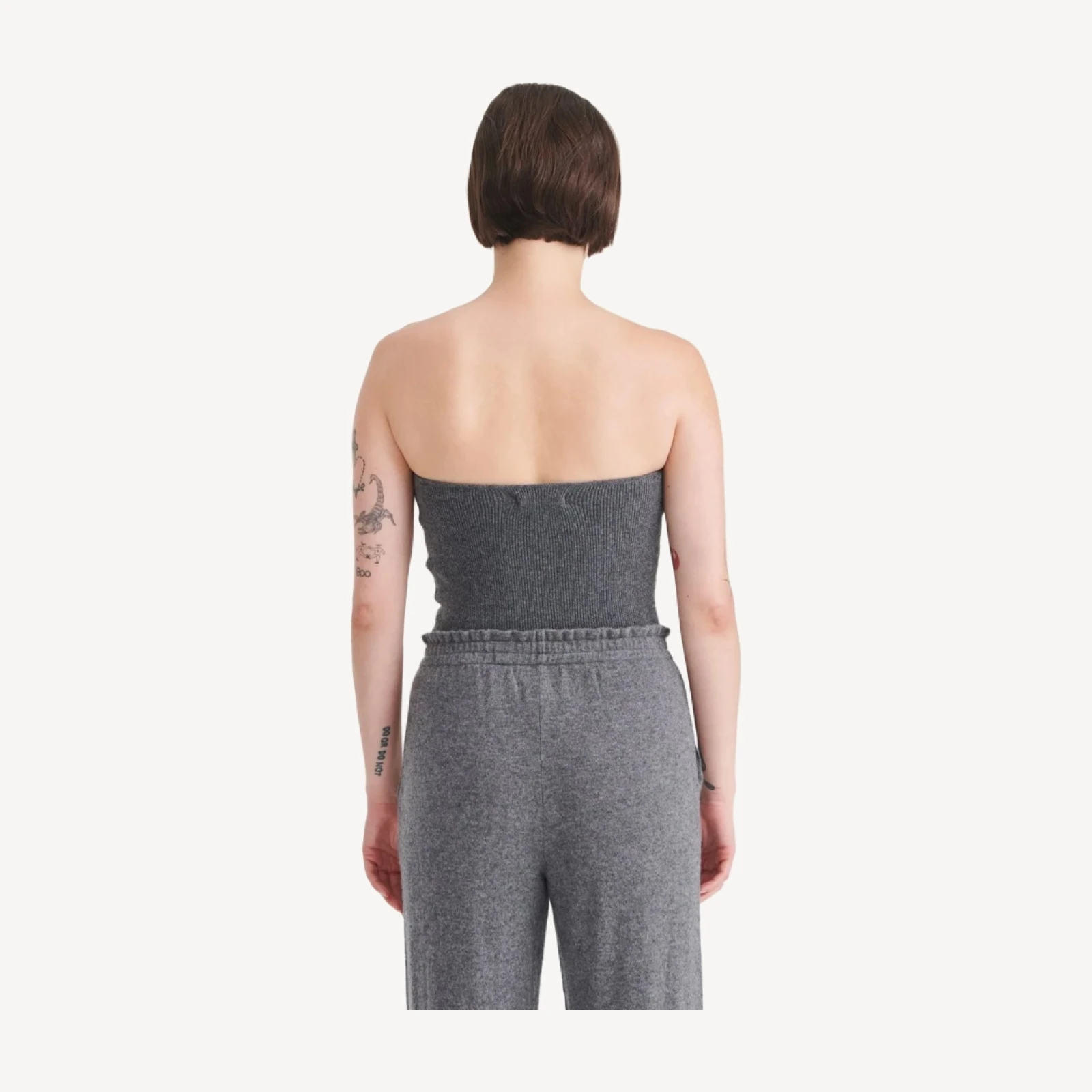 Signature Cashmere Ribbed Tube Top