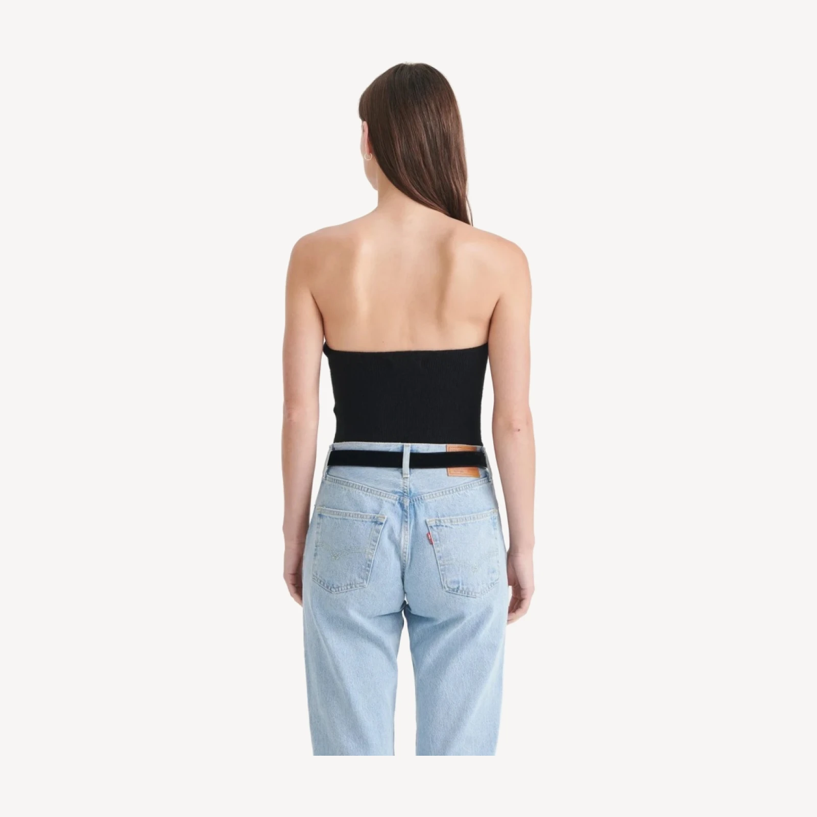Signature Cashmere Ribbed Tube Top
