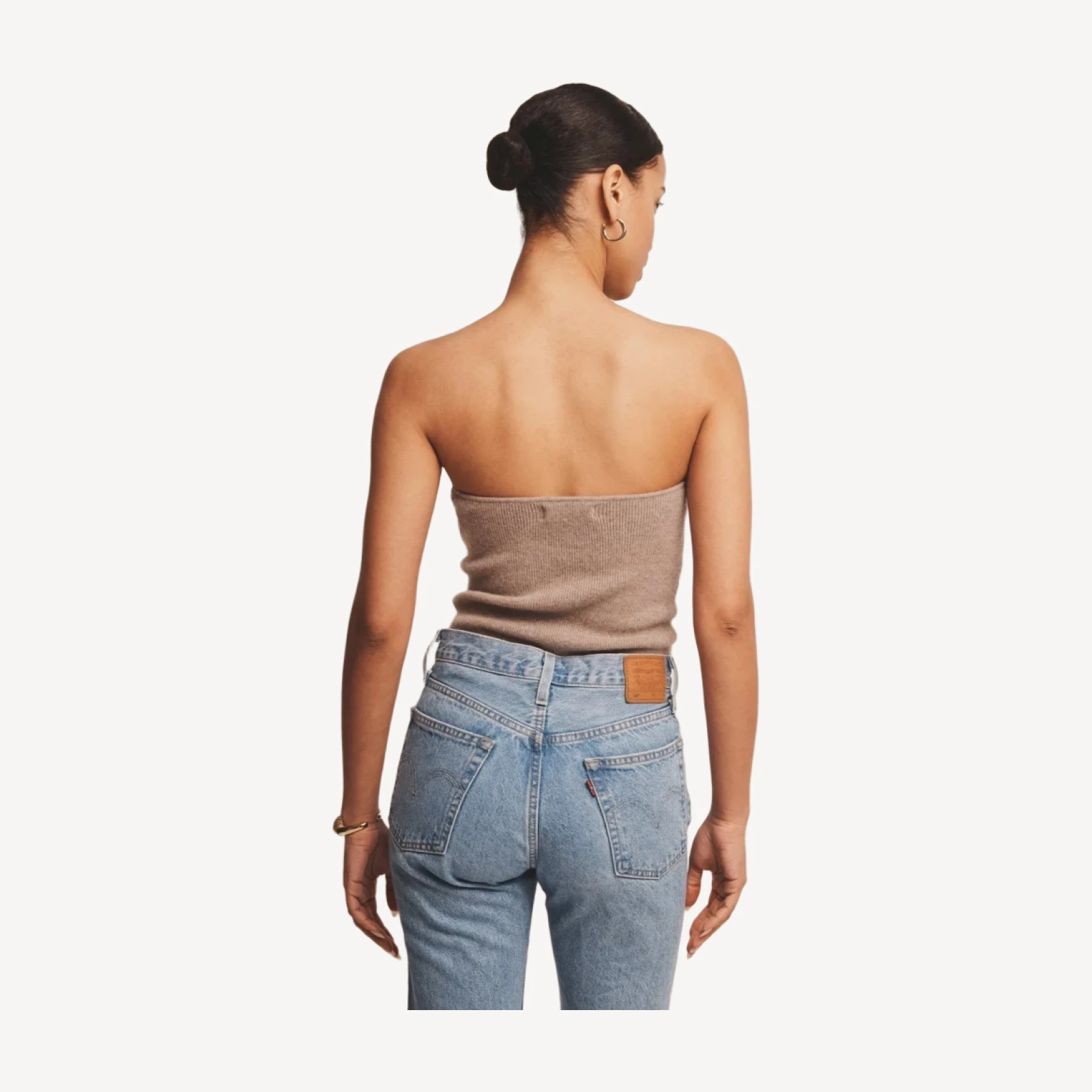 Signature Cashmere Ribbed Tube Top