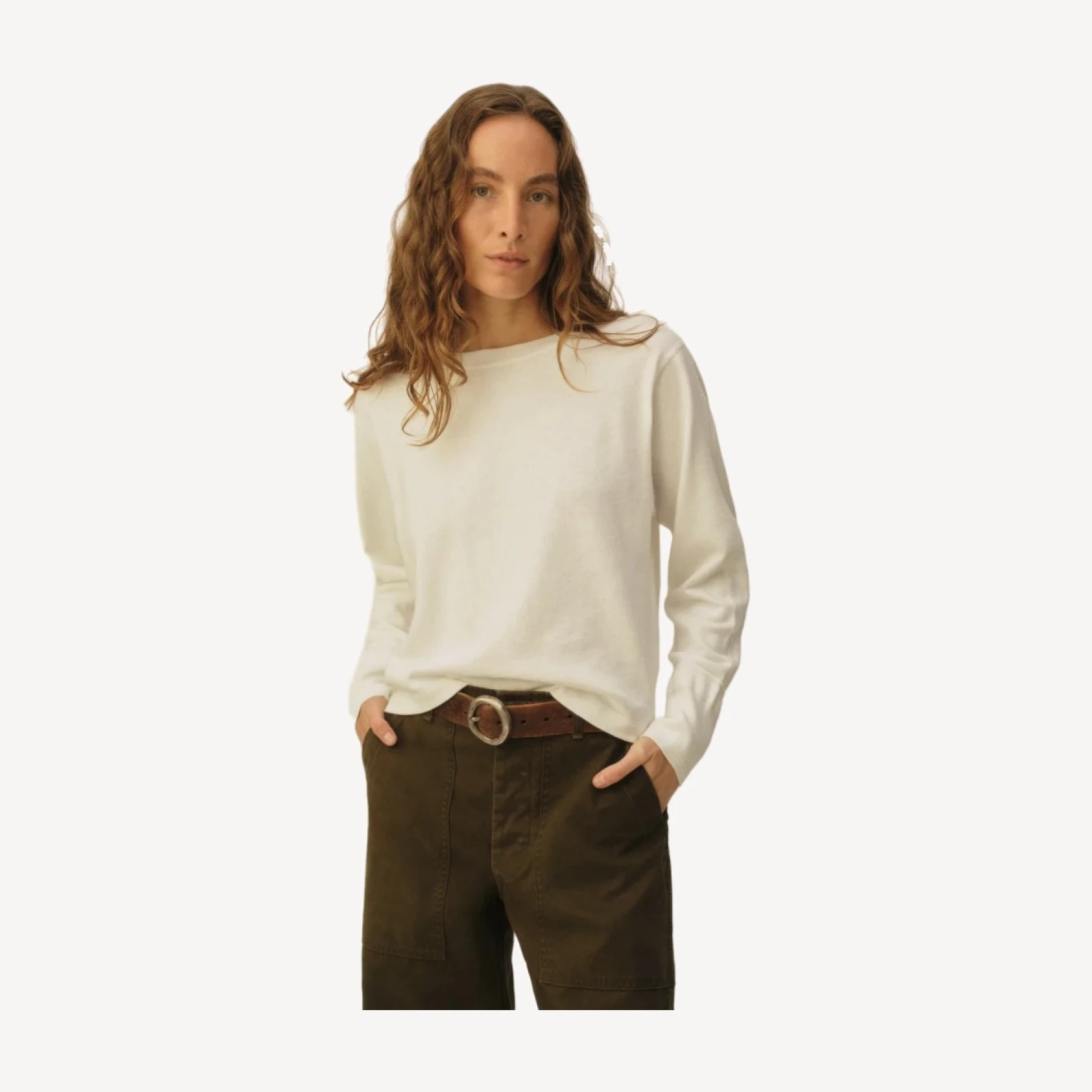 White Field-Spec Boyfriend Crop Rugby Crew