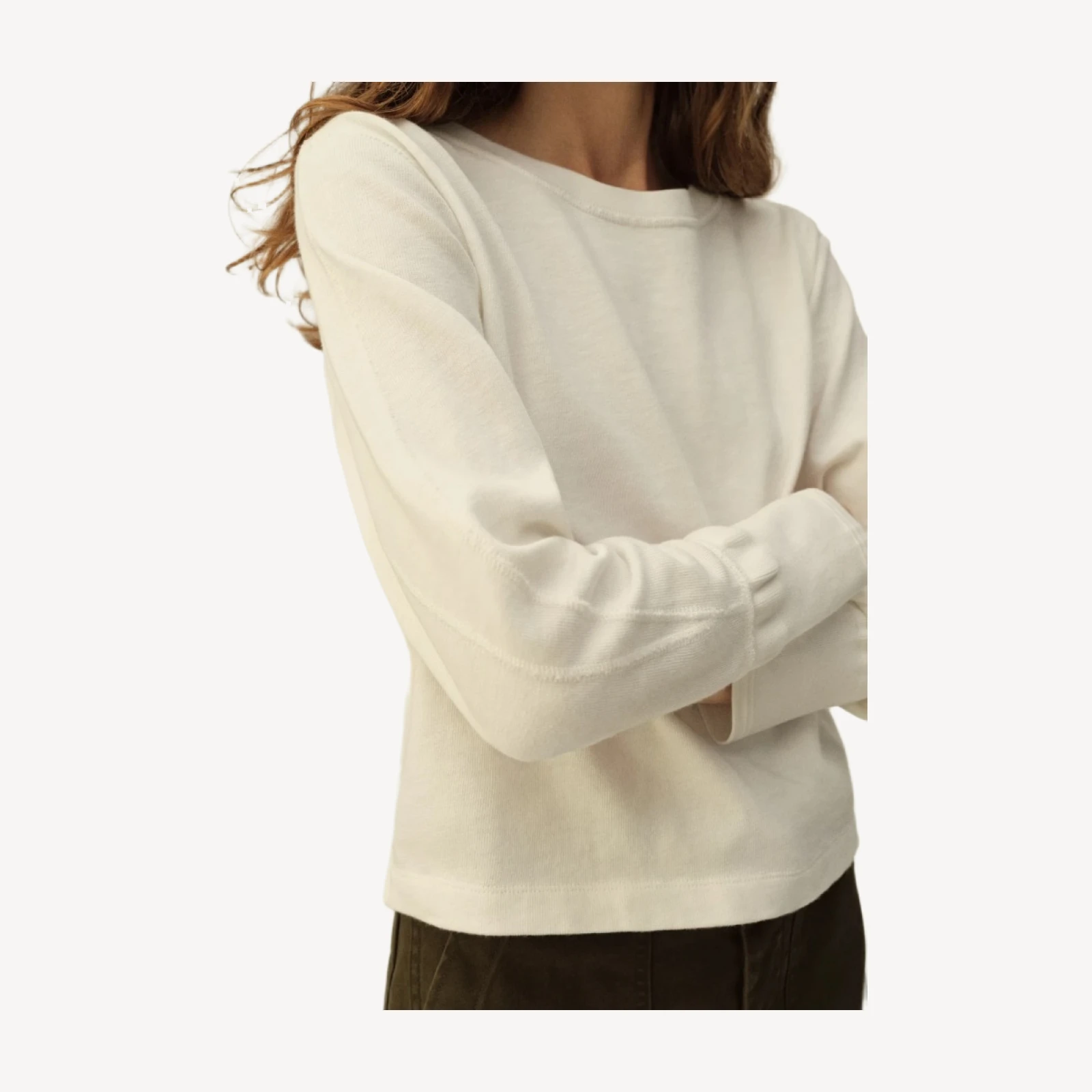 White Field-Spec Boyfriend Crop Rugby Crew