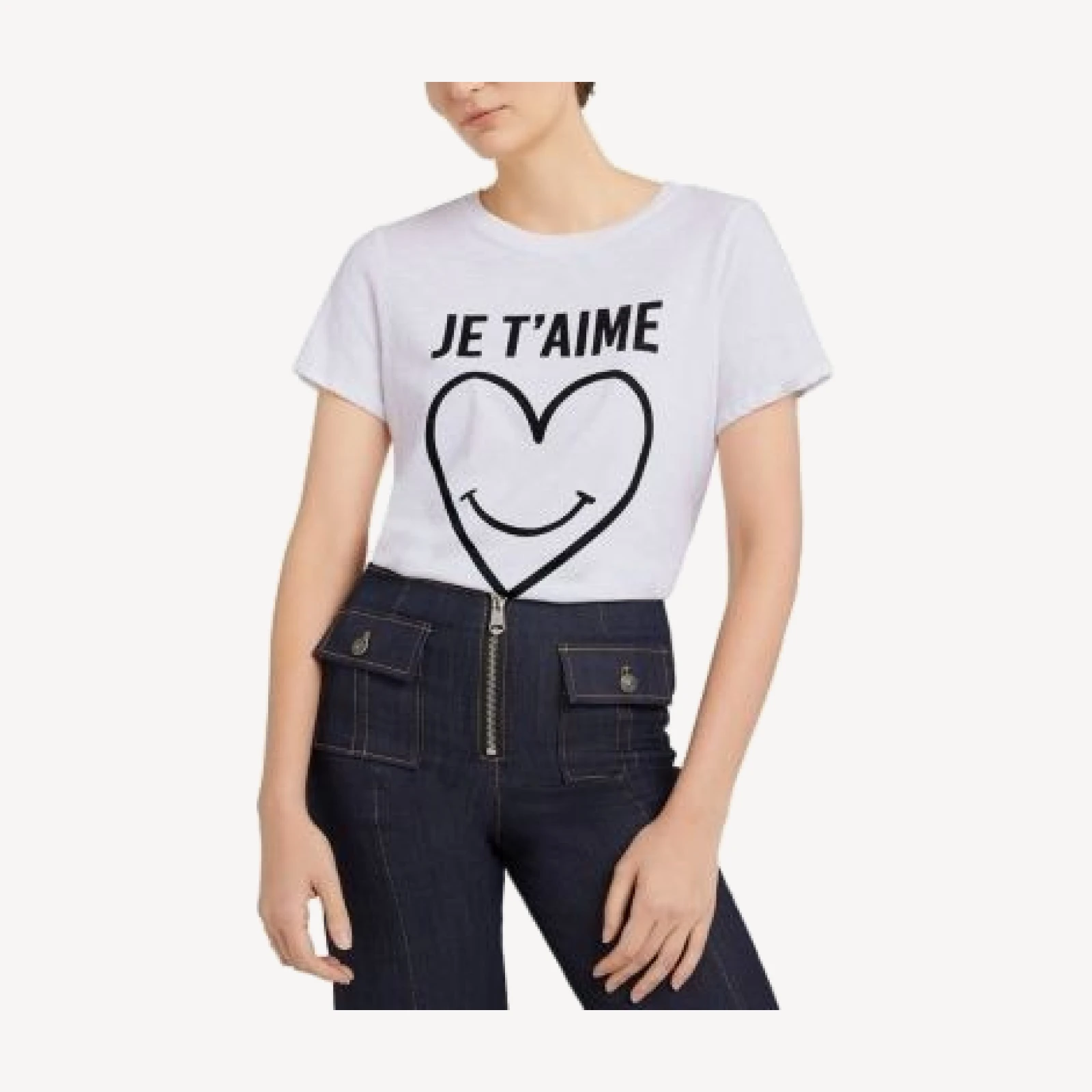 Cinq a Sept Smiling Heart Graphic Tee